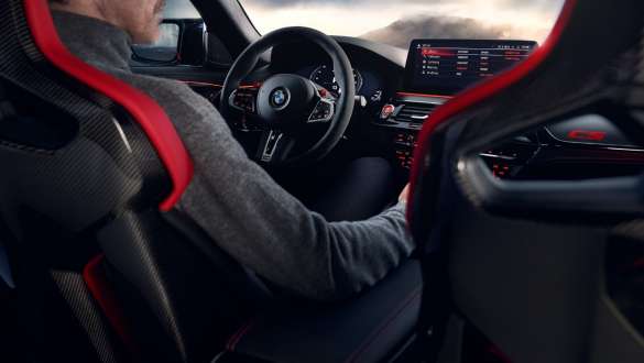 M Carbon bucket seat BMW M5 CS F90 2021 interior M Carbon bucket seat BMW M5 CS F90 2021 interior cockpit with driver