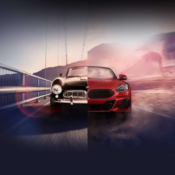 BMW Z4 Родстер с водителем Cнимок спереди BMW Z4 Родстер с водителем в пустыне
