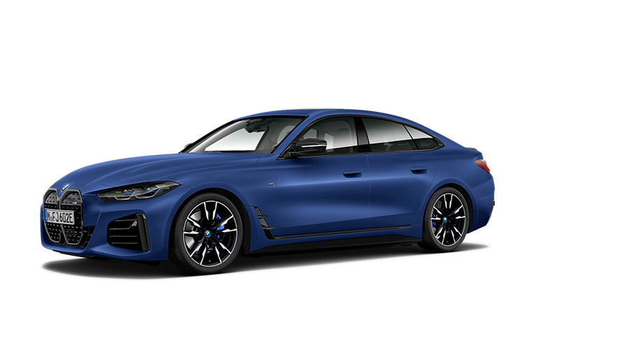 BMW i Серии BMW i4 M50 G26 MP вид сбоку с поворотом в три четверти BMW i Серии BMW i4 M50 G26 MP вид сбоку с поворотом в три четверти
