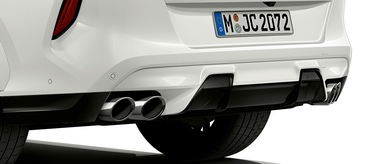 Задний аэродинамический обвес модели BMW X6 M Задний аэродинамический обвес модели BMW X6 M F96, SUV, вид сзади